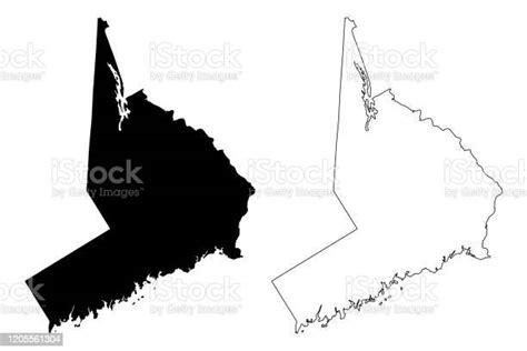 Fairfield County Connecticut Map Stock Illustration Download Image