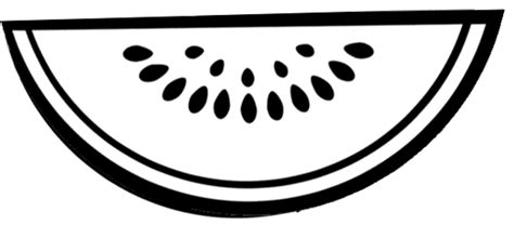 Make a coloring book with triangle watermelon slice for one click. Slice of Watermelon Fruit Coloring Page - Mitraland