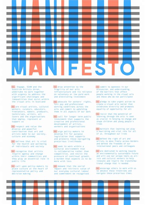 Time waves collapsing manifesto, or is it the other way around? In Brief: Visual Arts Manifesto for Scotland launched ...