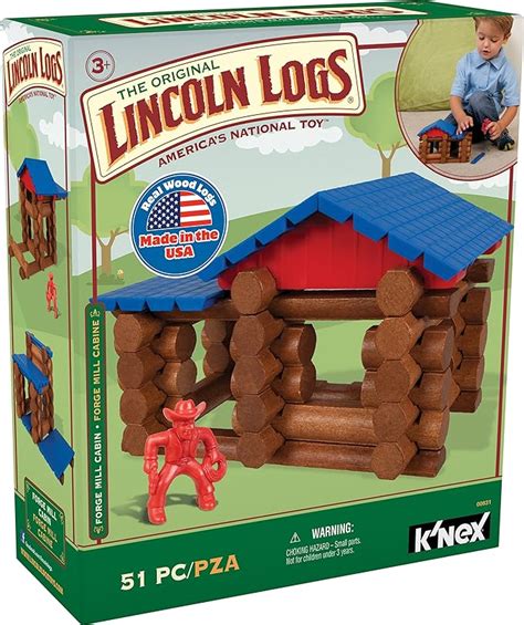 Lincoln Logs Forge Mill Cabin 51 Pieces Ages 3
