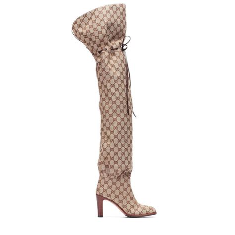 gucci original gg over the knee boots lyst
