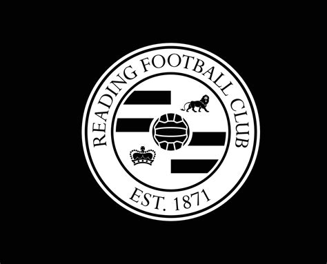 Reading Fc Club Symbol Logo White Premier League Football Abstract