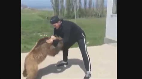 Khabib Nurmagomedov Wrestling With A Bear Youtube