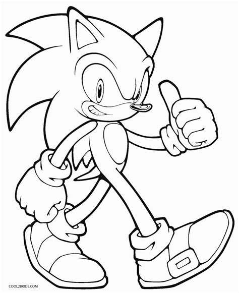Desenhos De Sonic Para Colorir Páginas Para Impressão Grátis