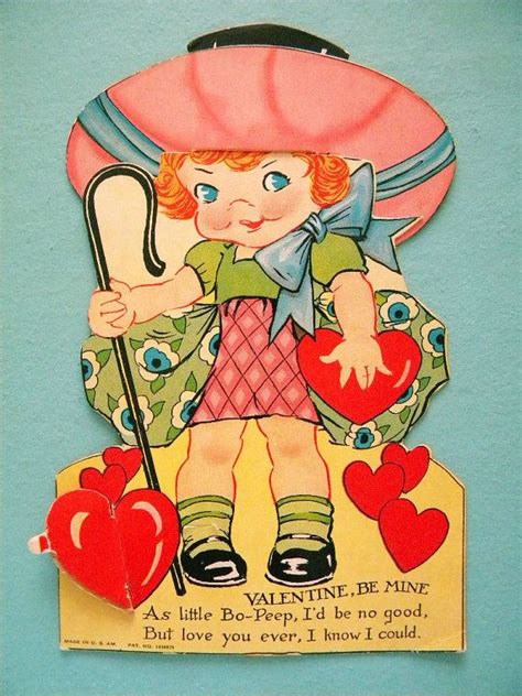 Here's one you can make with special crayons called hydrostix™. Large Vintage Valentine's Day Card Mechanical Little Bo Peep with Moving Hat and Honeycomb Heart ...