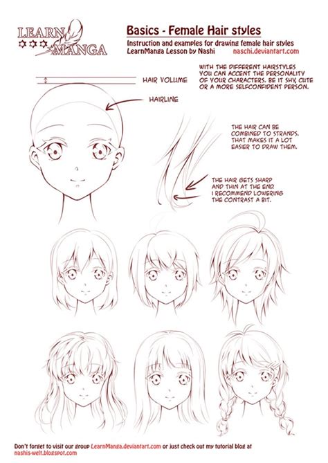 How To Draw Anime Characters Step By Step 30 Examples Cabelo