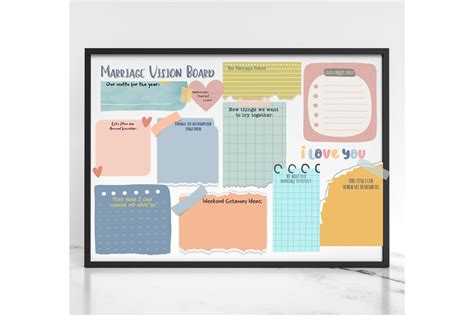 Marriage Vision Board Png And Svg Digital File Instant Download Printable