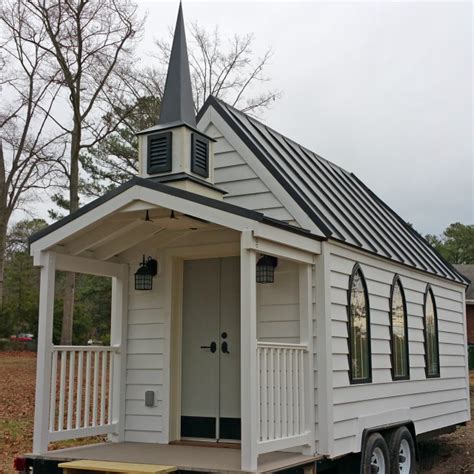 The Cute Tiny House Chapel Is A Wedding Venue On Wheels Old Country