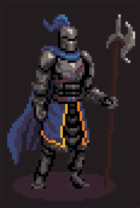 Knight Pixelart Pixel Art Characters Cool Pixel Art Pixel Art Games