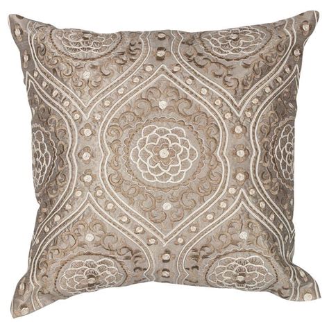 Kas Rugs Silver Damask Decorative Pillow Pill18318sq Damask Pillows