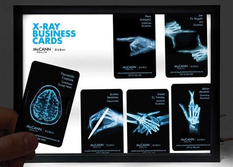 I am a business card and logo designer. X-Ray Business Cards : cool business card