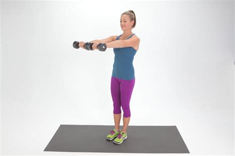Dumbbell Front Arm Raise How Do I Work My Arms With Dumbbells