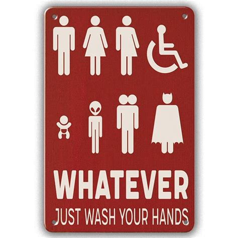 8x12 Whatever Just Wash Your Hands Sign Funny All Etsy