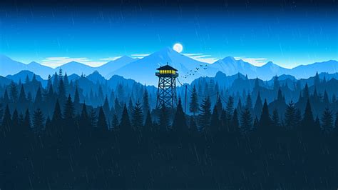 See the best firewatch backgrounds collection. HD wallpaper: Mountains, Firewatch, Green, Forest, 4K, Minimal, sky, beauty in nature ...