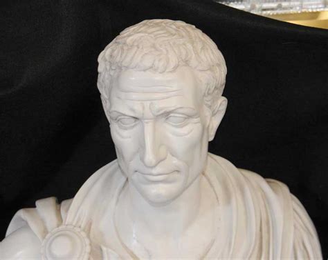 Italian Marble Resin Bust Julius Caesar Roman Emperor