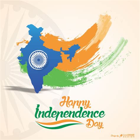 Download Happy Independence Day India Creative CDR Download From Coreldrawdesign CorelDraw