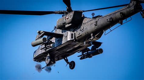 Ah 64 Apache Gunship Aerial Gunnery Training Youtube