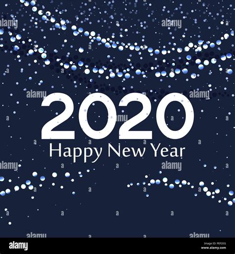 Merry Christmas Card 2020 Happy New Year Background String Lights