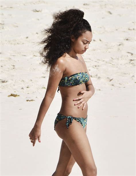 LEIGH ANNE PINNOCK In Bikini At A Beach In Barbados HawtCelebs