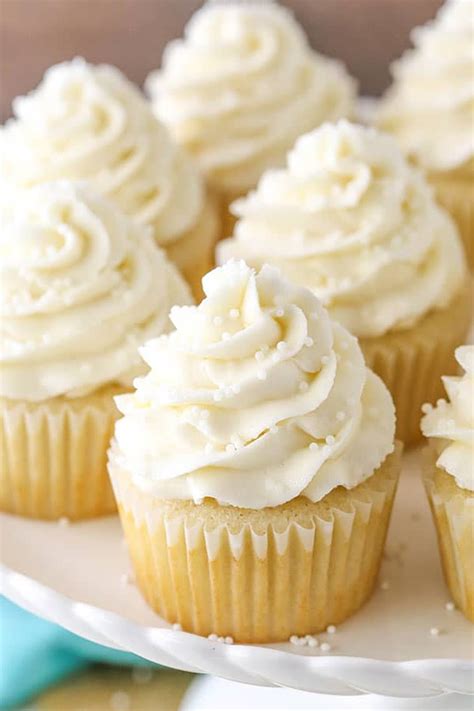 Fluffy And Moist Vanilla Cupcakes Recipe Easy Cupcakes Frosting Recipe