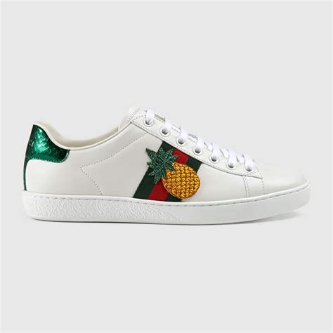 Ace Embroidered Low Top Sneaker Gucci Womens Trainers 431920a38g09064