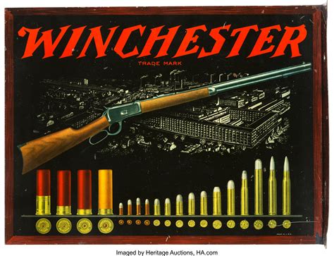 Winchester Ammunition Metal Advertising Sign.. Advertising | Lot