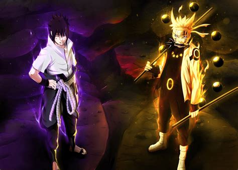 Download Sasuke And Naruto 4k Aura Wallpaper