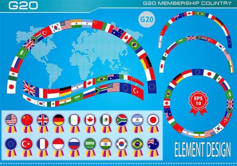 Premium Vector Vector G20 Illustration Country Flag Flags Of The