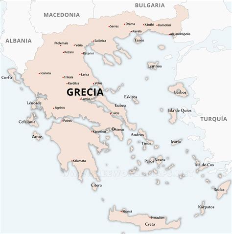 Mapa De Grecia Con Nombres My Xxx Hot Girl