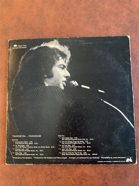 Neil Diamond Touching You Touching Me Vinyl Vintage Ebay