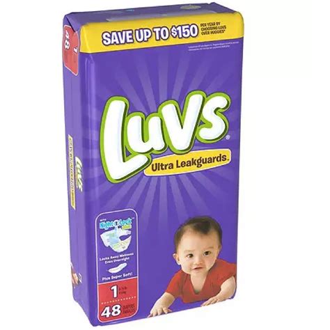 Luvs Ultra Leakguards Disposable Baby Diapers Size 1 48 Count