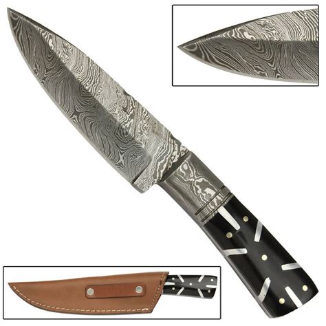 Outdoor Full Tang Hand Forged Damascus Steel Full Tang Triba