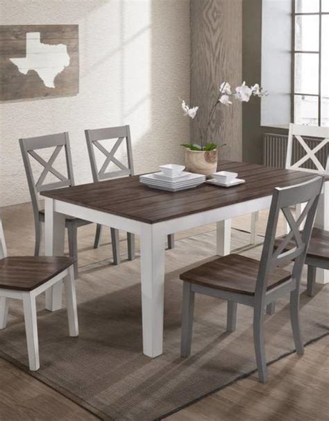 How do you know that a rectangular table is a right shape for your kitchen or dining room? A La Carte Rectangular Farmhouse Dining Table w/ 6 Chairs ...