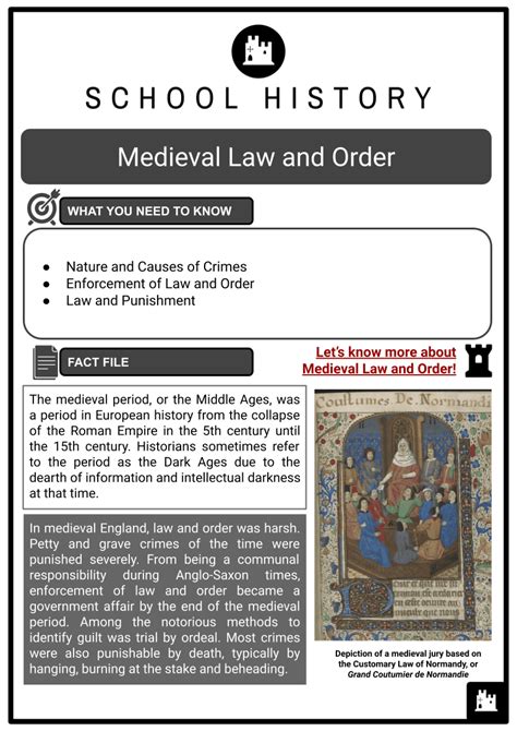 medieval law and order crimes punishments history