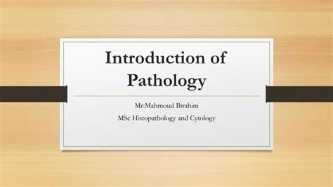 Introduction Of Pathology Ppt
