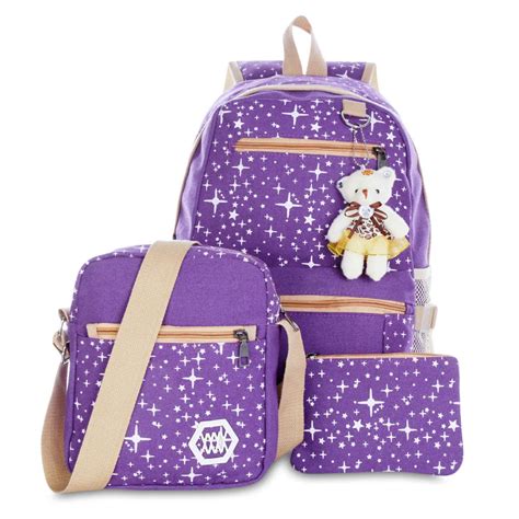 New Fashion School Bags With Cute Bear Students Backpacks Female