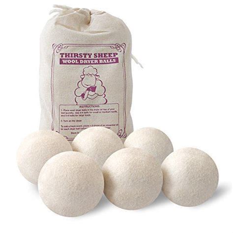 wool dryer balls xl for laundry set of 6 reusable fab wool dryer balls sheep wool