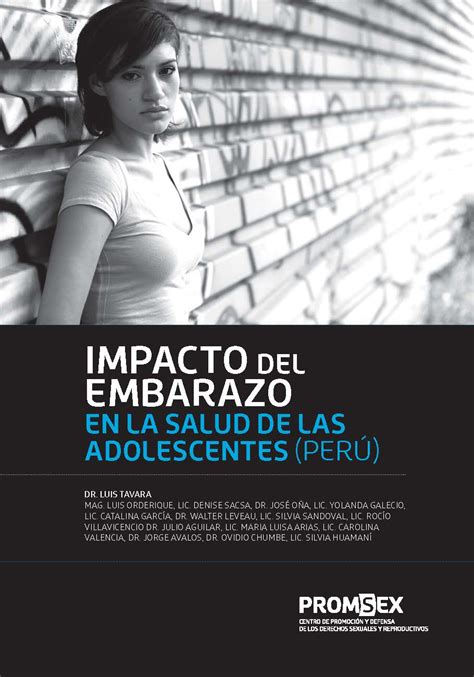 Impacto Del Embarazo En La Salud De Las Adolescentes Perú Educación