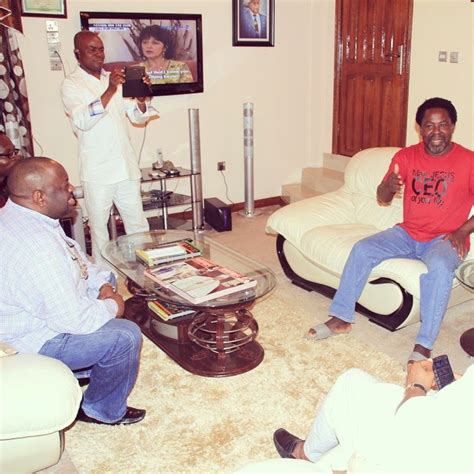 A black short the pictures are just to give a general idea of what the print looks like, the actual shirts will be much better, and will have the joshua house logo on. Photos: Kalu & Dele Momodu Visit TB Joshua's Mansion In ...