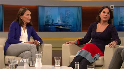 Annalena charlotte alma baerbock (* 15. Annalena Baerbock zu Gast bei Anne Will im Ersten am 22.09 ...