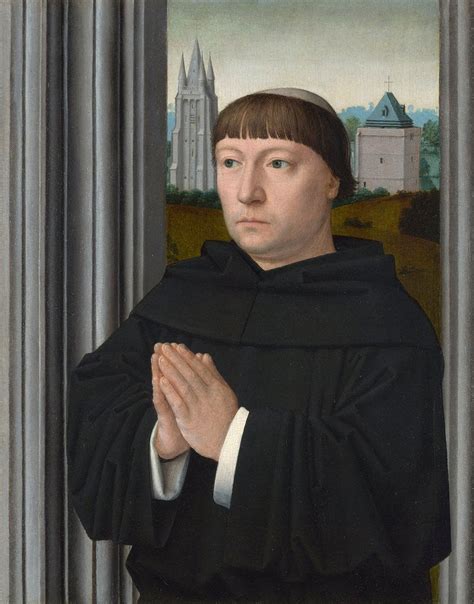 An Augustinian Friar Praying Posters And Prints By Gerard David