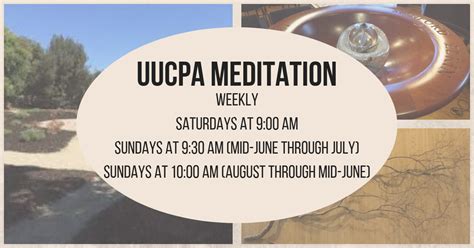 Sunday Meditation Unitarian Universalist Church Of Palo Alto