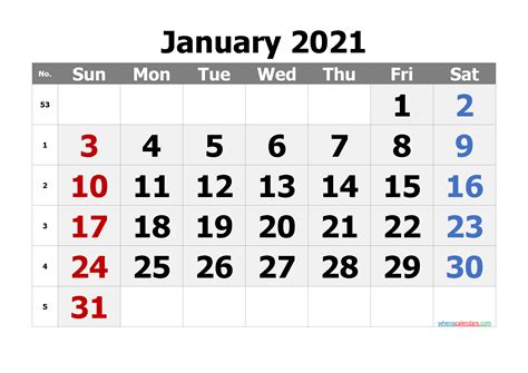 Free Printable Calendar January 2021 2022 And 2023 Free Printable
