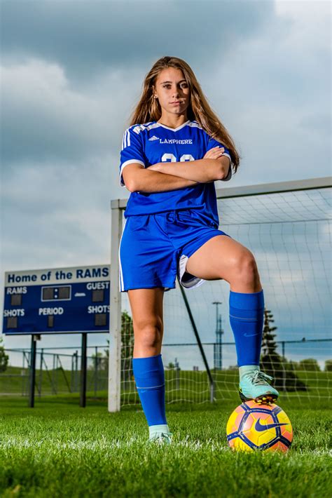 Framed in reclaimed barn wood with a dark/black finish, this newly. senior soccer | Soccer photography poses, Girls soccer ...