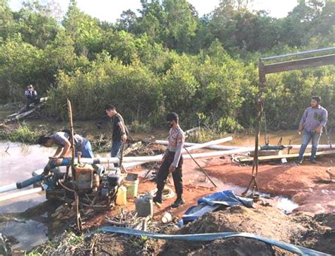 Polisi Kembali Tertibkan Tambang Pasir Illegal Di Bintan Alat Disita