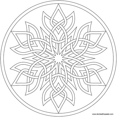 Don't Eat the Paste: Snowflake Mandala to color and news