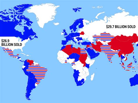 This Map Of Us And Russian Arms Sales Says It All Business Insider