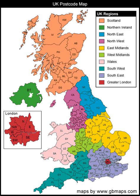 Uk Postcode Map Map Cartography British Isles