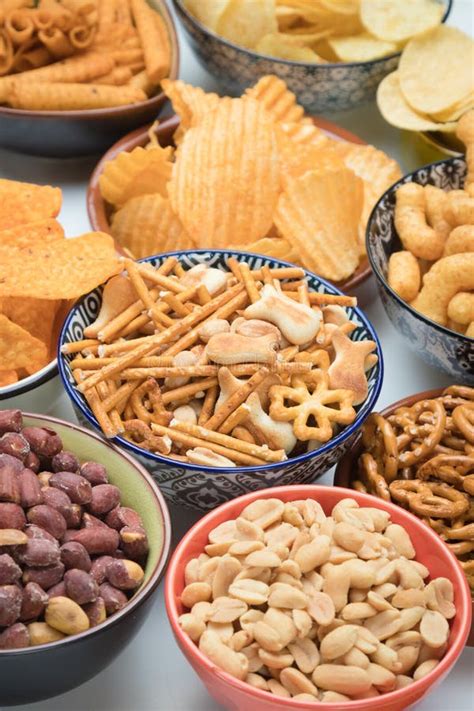Salty Snacks Served As Party Food Stock Photo Image Of Eating Nuts