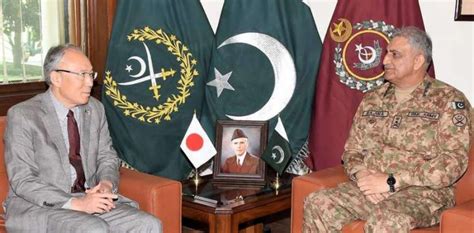 راولپنڈی آرمی چیف جنرل قمر جاوید باجوہ سے پاکستان میں جاپان کے نئے منتخب ہونے والے سفیر ملاقات